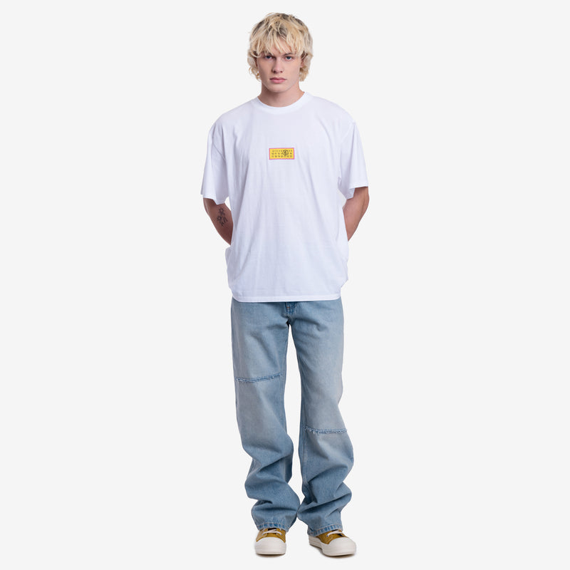 Yellow Jacquard Label T-Shirt