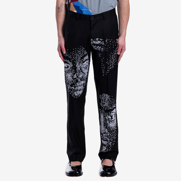 Faces Beaded Suit Pants