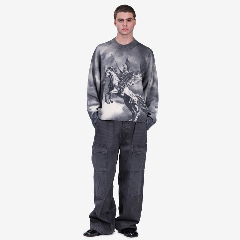 Mens Represent Clothing Mascot Sweater in Multicolour