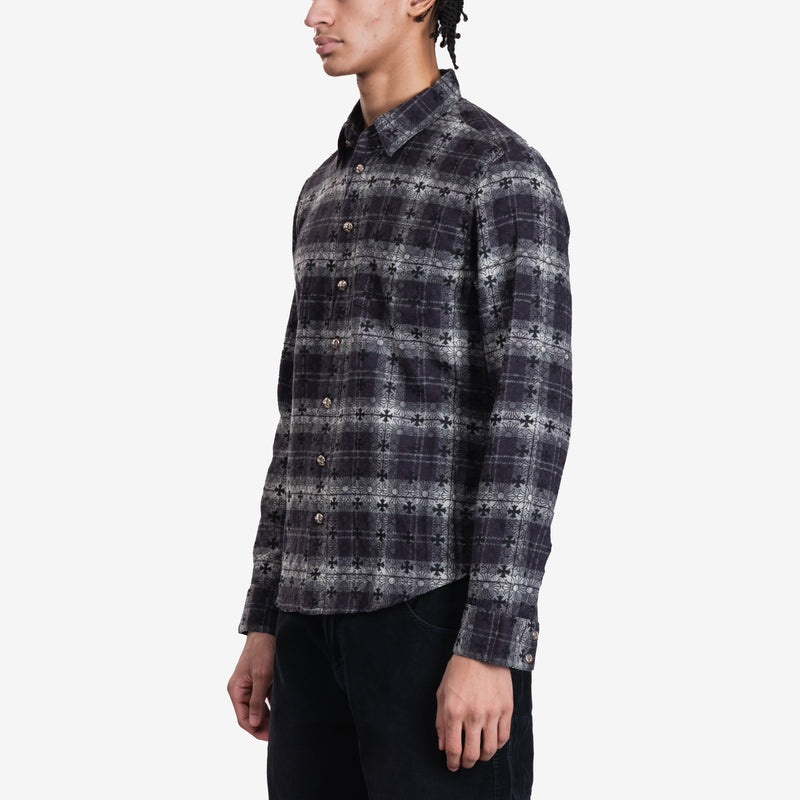 Loose Ends Cross Patch Flannel Shirt