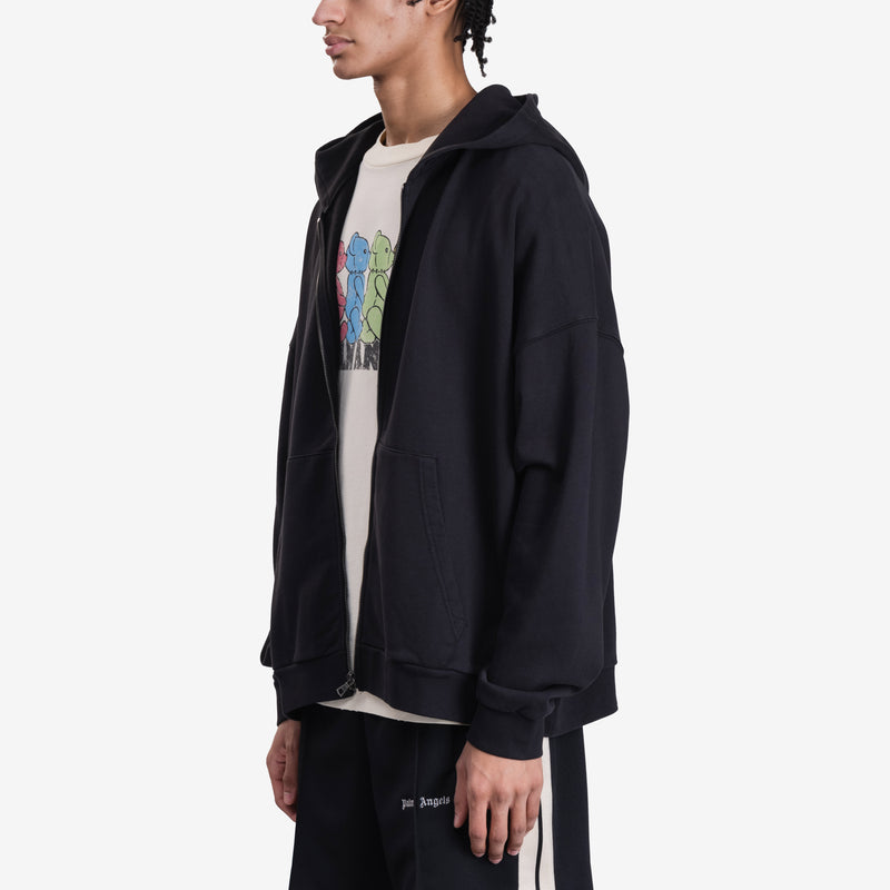 Curved Logo Zip Hoody