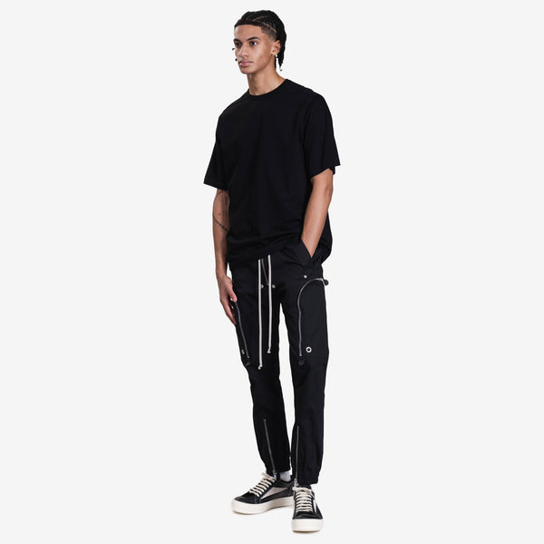 Mens Rick Owens Bauhaus Cargo Pants in Black