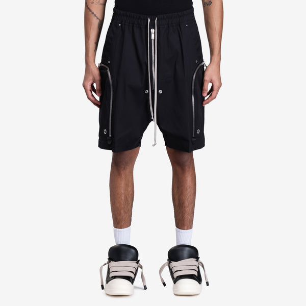 Rick Owens Mens Bauhaus Bela Shorts in Black