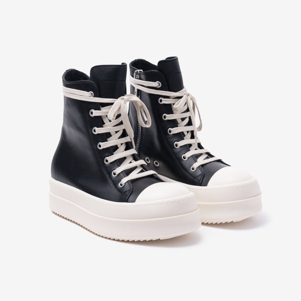 Womens Rick Owens Mega Bumper Sneakers in Black