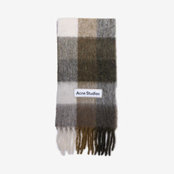 Mohair Checked Scarf