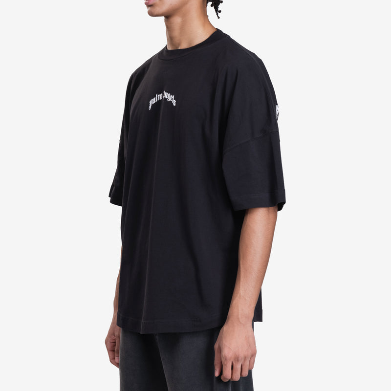 Back Curved Logo Over T-Shirt