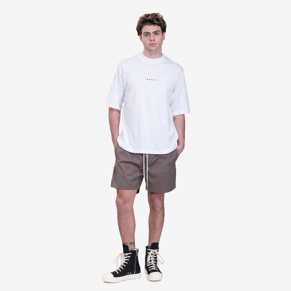 Mens MARNI Mini Logo T-Shirt in Lily White