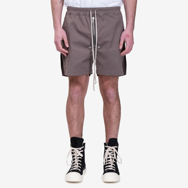 Mens Rick Owens SS25 Hollywood Bela Boxers Shorts in Dust