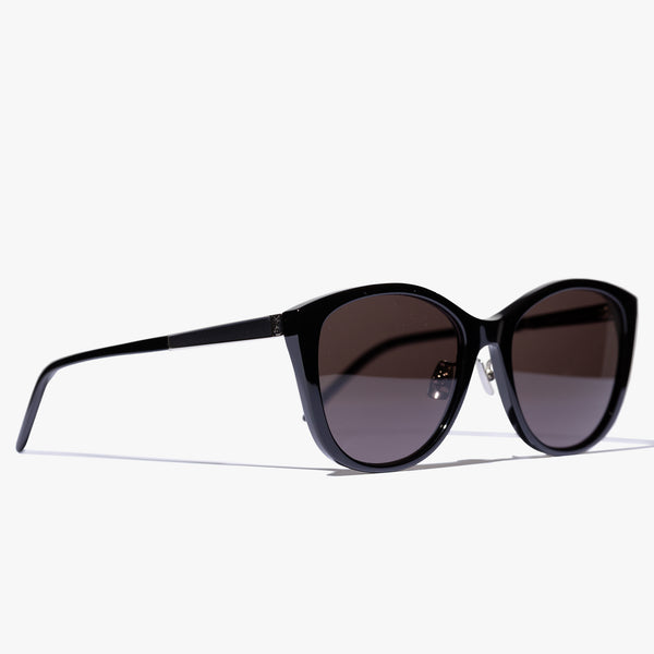 Saint Laurent Womens Black Cat-Eye Sunglasses