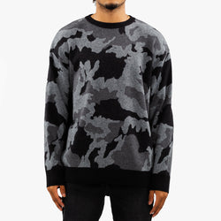 Juun.J - Camouflage Knit Sweater in Ash