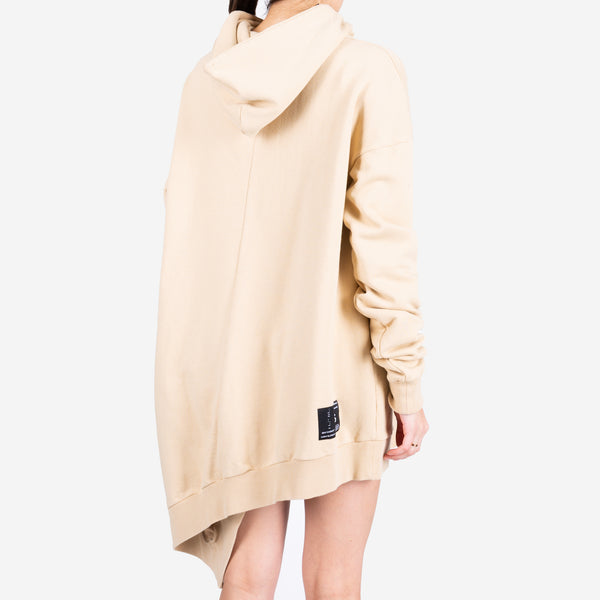 Unravel Project Ben Taverniti - Asymmetric Hoody in Nude