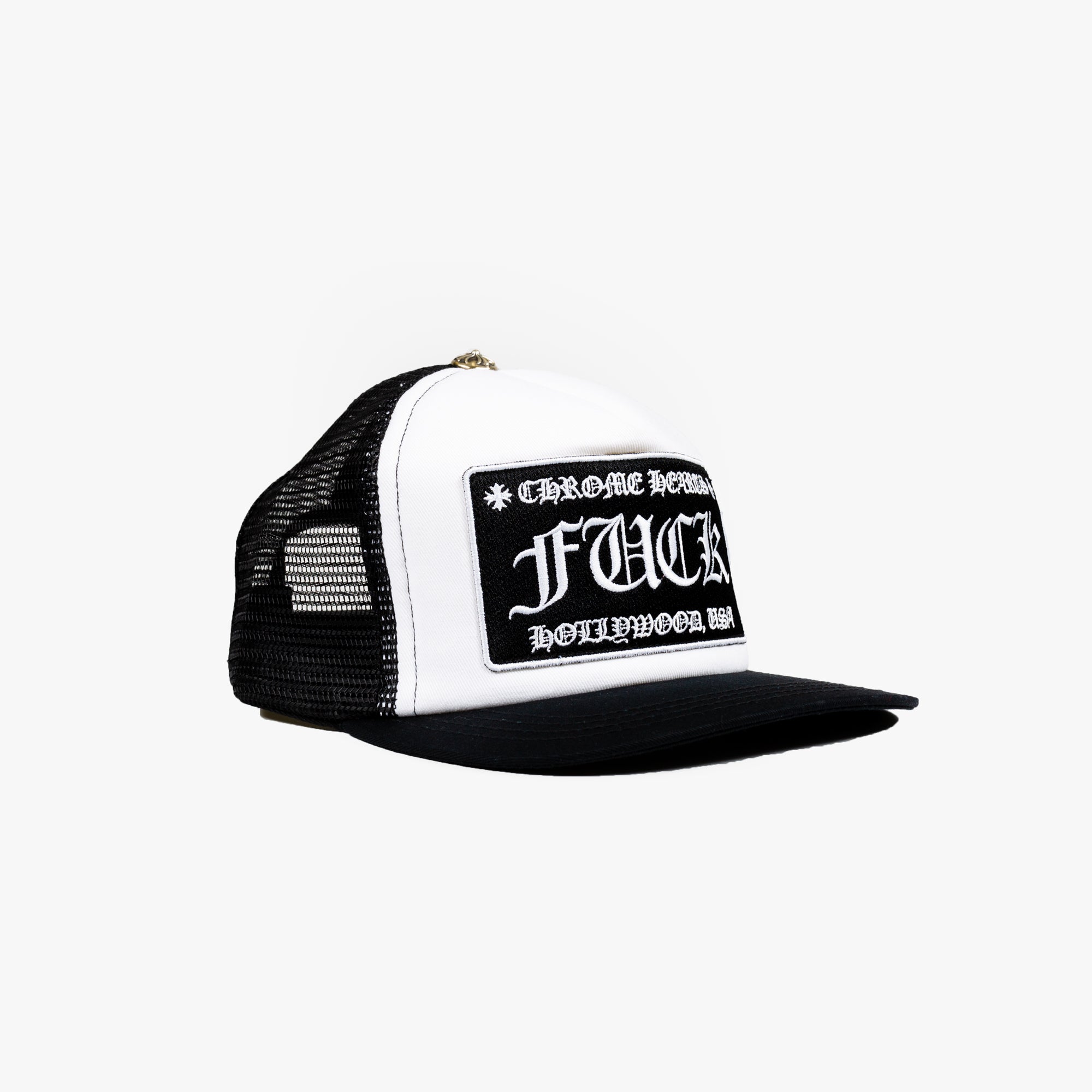 F#CK Patch White/Black Trucker Cap