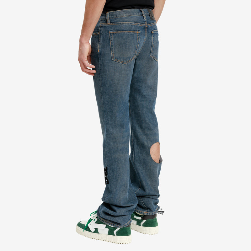 Off-White c/o Virgil Abloh - Hand Off Pocket Skinny Jeans in Indigo