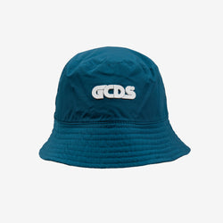 GCDS - Camo Double Face Fisherman Hat in Light Blue