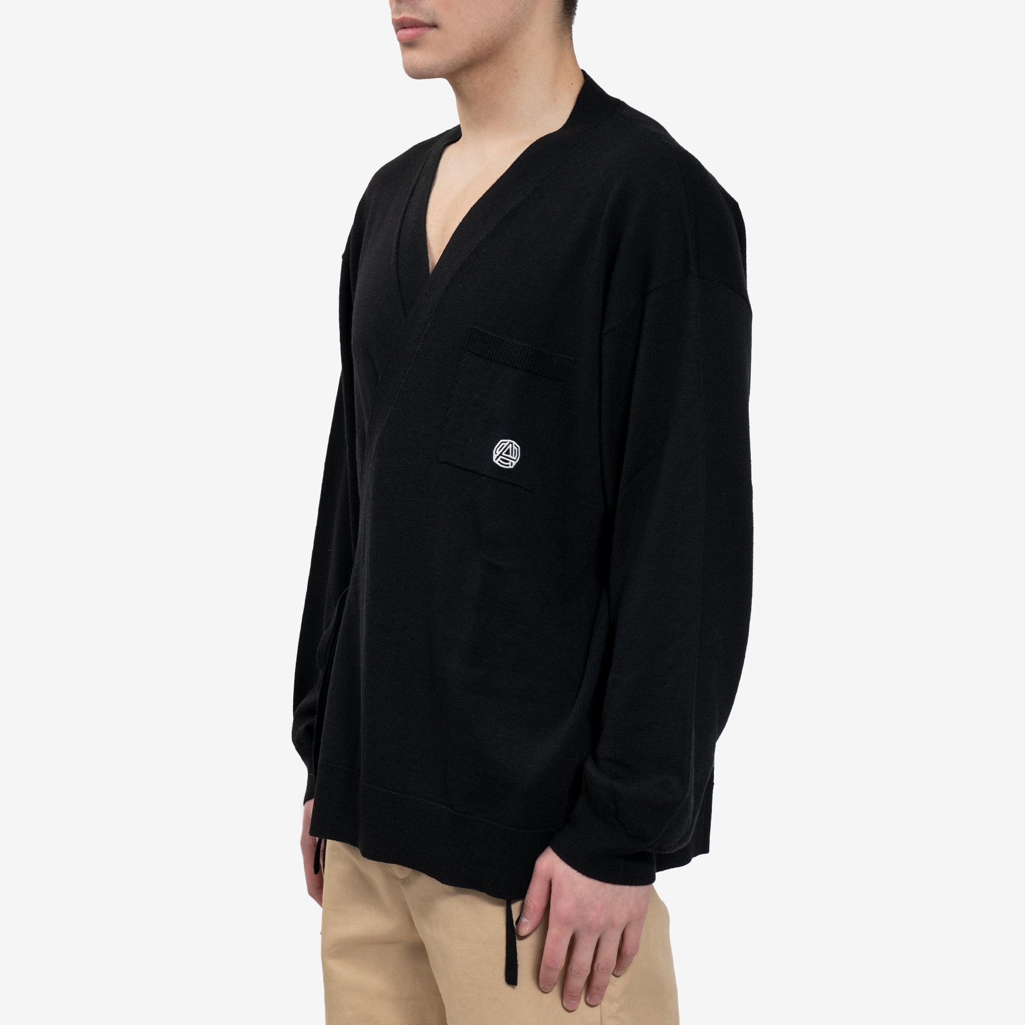 AMBUSH - Knitted Kimono Shirt in Black