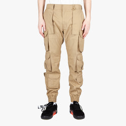 Juun.J - Beige Multicargo Pants in Beige