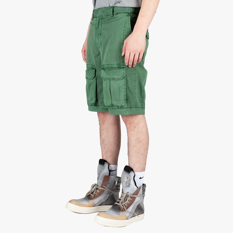 Juun.J - Front Cargo Shorts in Khaki Green