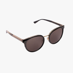 GUCCI Eyewear - Ladies Black Round Acetate Sunglasses