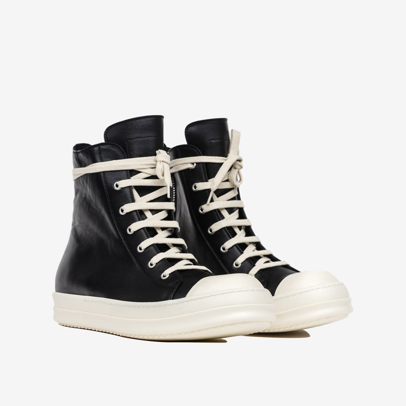 Rick Owens - Ladies Strobe High-Top Sneakers in Black