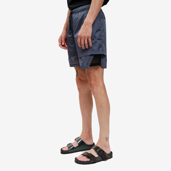 Alexander McQueen McQ - Breathe Layered Shorts in Downpour