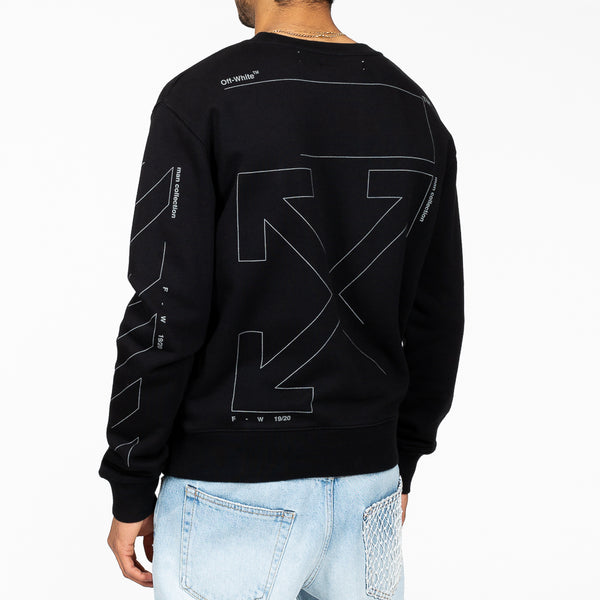 Off-White c/o Virgil Abloh - Unfinished Sweater in Black