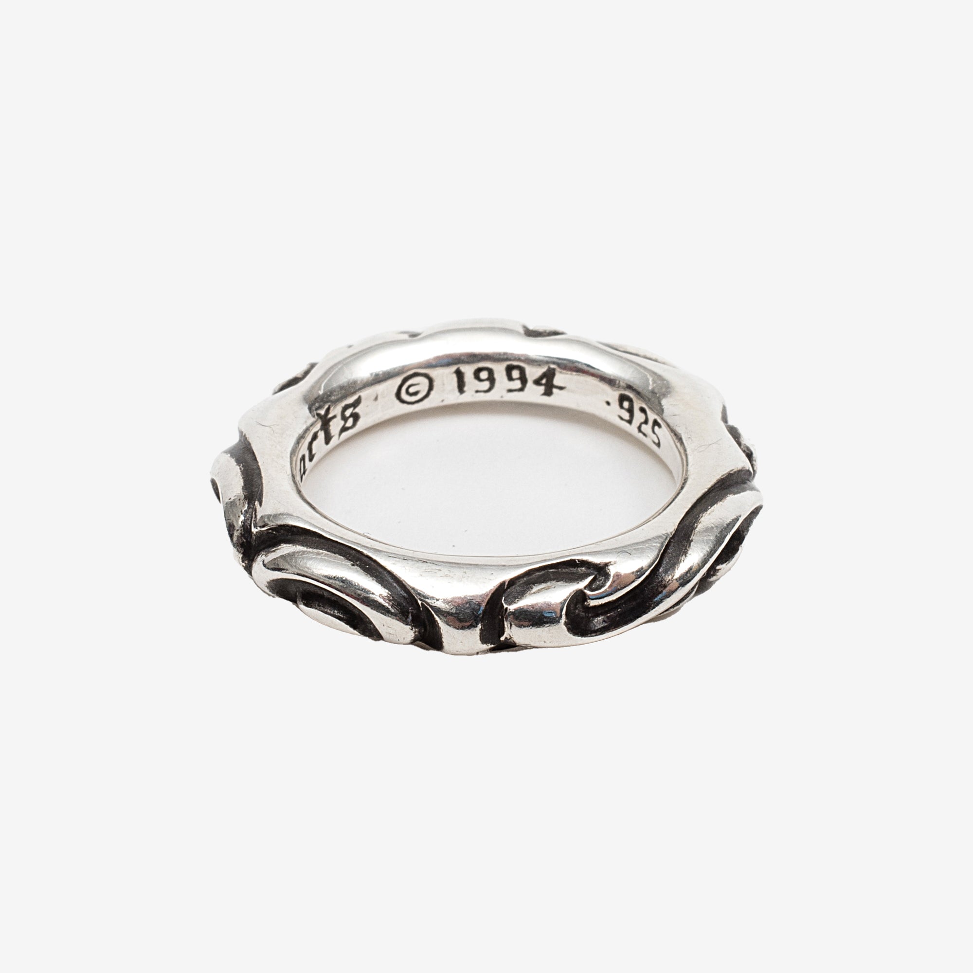 Outlet Chrome Hearts Scroll Band Ring