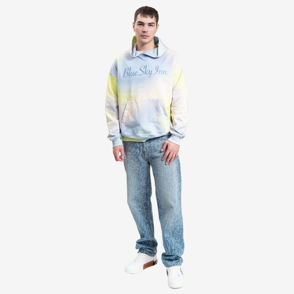 Blue Sky Inn - Tie Dye Hoody in Blue