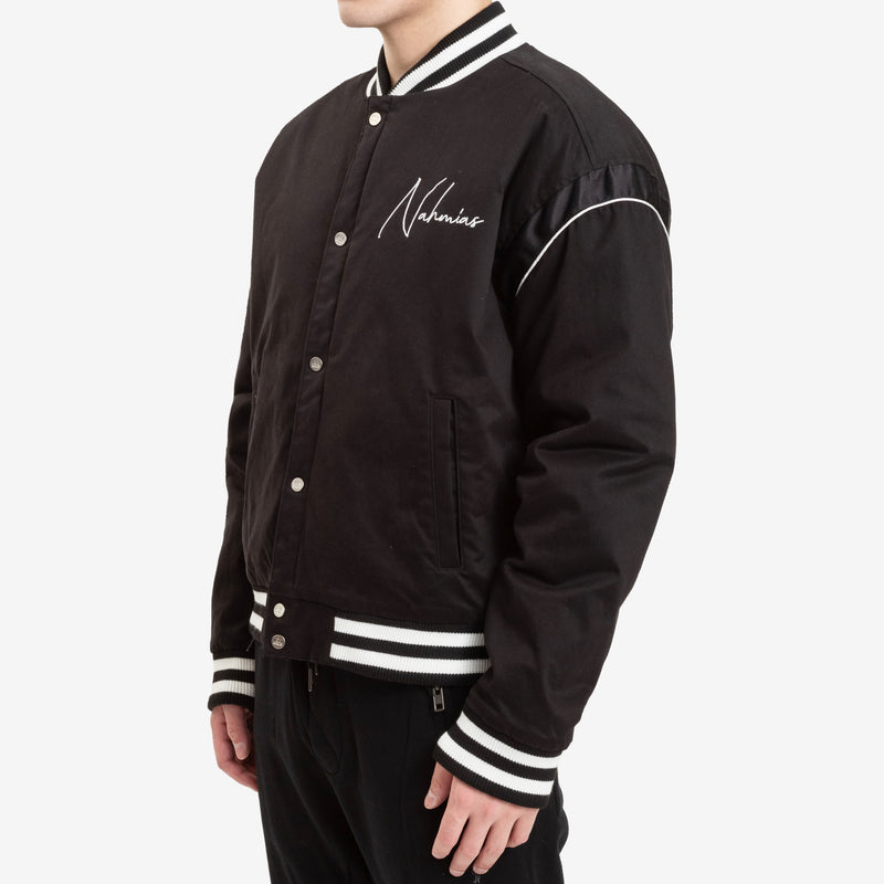 Nahmias - California Varsity Jacket in Black