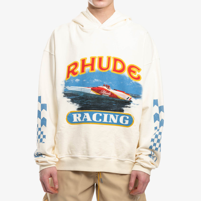 Rhude - Cigarette Racing Hoody in Vintage White