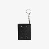 Maison Margiela - Card Holder Clip 2 Key Ring Wallet in Black