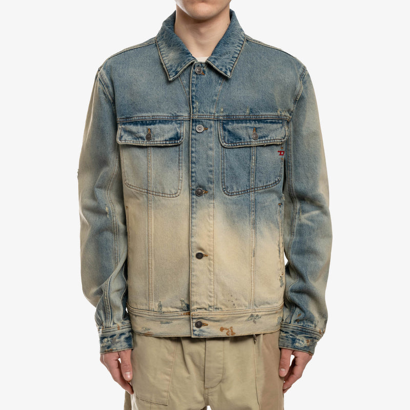 DIESEL - Gradient Trucker Denim Jacket in Blue